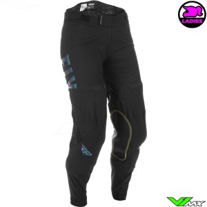 Fly Racing Lite 2022 Women Motocross Pants - Black / Aqua