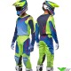 Alpinestars Racer Hoen 2024 Motocross Gear Combo - Fluo Yellow / Blue / Night Navy