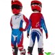 Alpinestars Racer Pneuma 2024 Youth Motocross Gear Combo - Blue / Mars Red / White