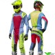 Alpinestars Techstar Ocuri 2024 Motocross Gear Combo - Light Blue / Fluo Yellow / Red Berry