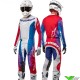 Alpinestars Techstar Pneuma 2024 Motocross Gear Combo - Blue / Mars Red / White