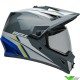 Bell MX-9 Alpine Adventure Helm - Grijs / Blauw