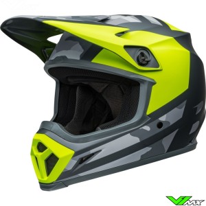 Bell MX-9 Alter Ego Motocross Helmet - Fluo Yellow / Camo