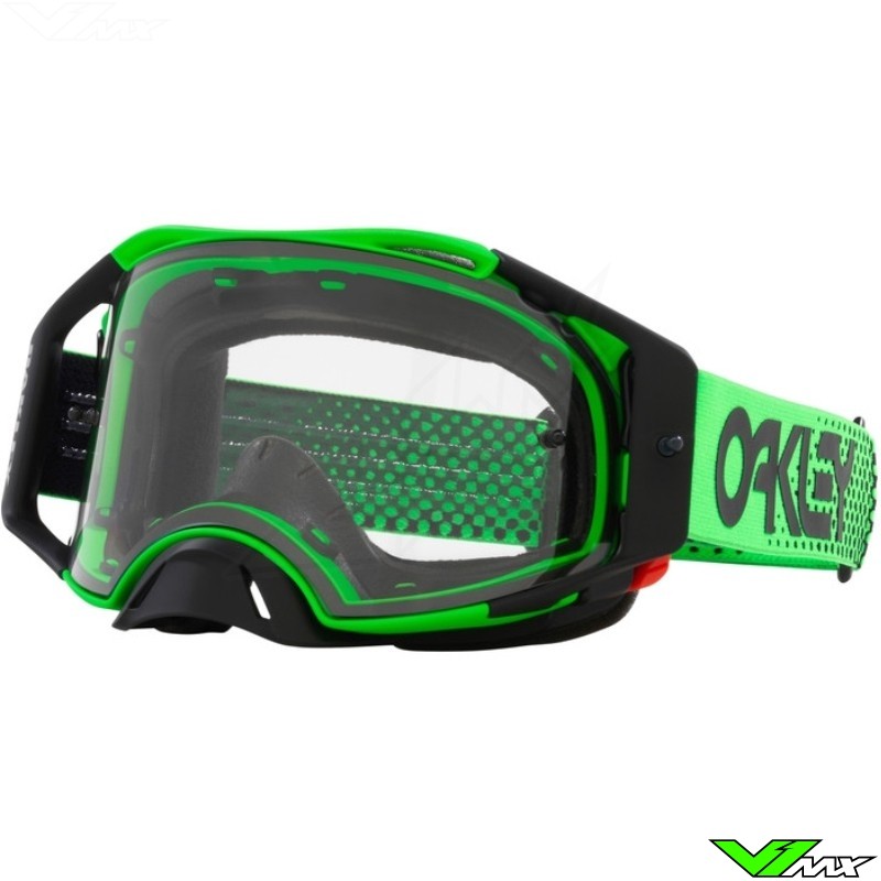 Oakley Airbrake B1B Motocross Goggles - Green / Clear Lens