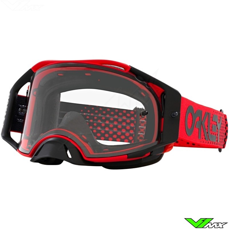 Oakley Airbrake B1B Motocross Goggles - Red / Clear Lens