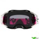 Oakley Airbrake Splatter Motocross Goggles - Pink / Dark Lens