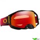 Oakley Airbrake Flow Motocross Goggles - Red / Prizm Torch Lens
