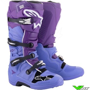 Alpinestars Tech 7 Motocross Boots - Double Purple / White