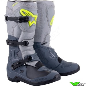 Alpinestars Tech 3 Motocross Boots - Grey / Black
