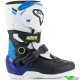 Alpinestars Tech 3s Youth Motocross Boots - White / Enamel Blue