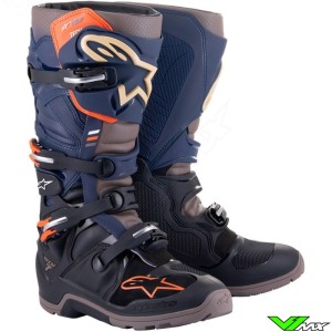 Alpinestars Tech 7 Drystar Motocross Boots - Black / Night Navy / Warm Gray