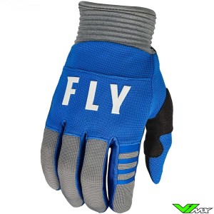 Fly Racing F-16 2024 Youth Motocross Gloves - Blue / Grey