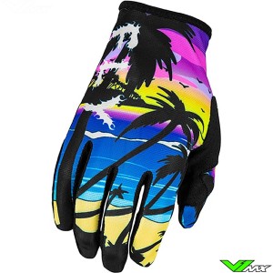 Fly Racing Lite Malibu 2024 Motocross Gloves - Pink / Blue / Yellow