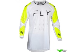 Fly Racing Evolution 2024 Cross shirt - Wit / Fluo Geel