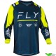 Fly Racing F-16 2024 Cross shirt - Navy / Fluo Geel