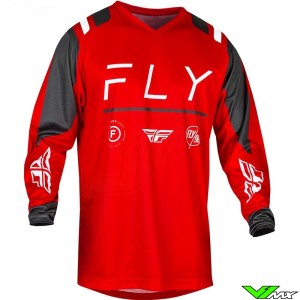 Fly Racing F-16 2024 Motocross Jersey - Red / Charcoal