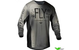 Fly Racing Kinetic Prodigy 2024 Youth Motocross Jersey - Black / Light Grey