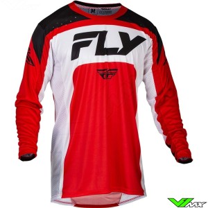 Fly Racing Lite 2024 Motocross Jersey - Red / White / Black