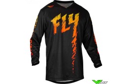 Fly Racing F-16 2024 Youth Motocross Jersey - Black / Yellow / Orange