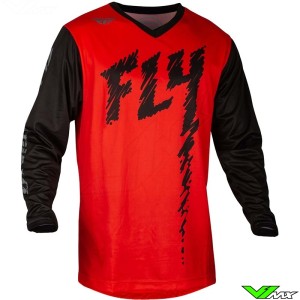 Fly Racing F-16 2024 Youth Motocross Jersey - Red / Black