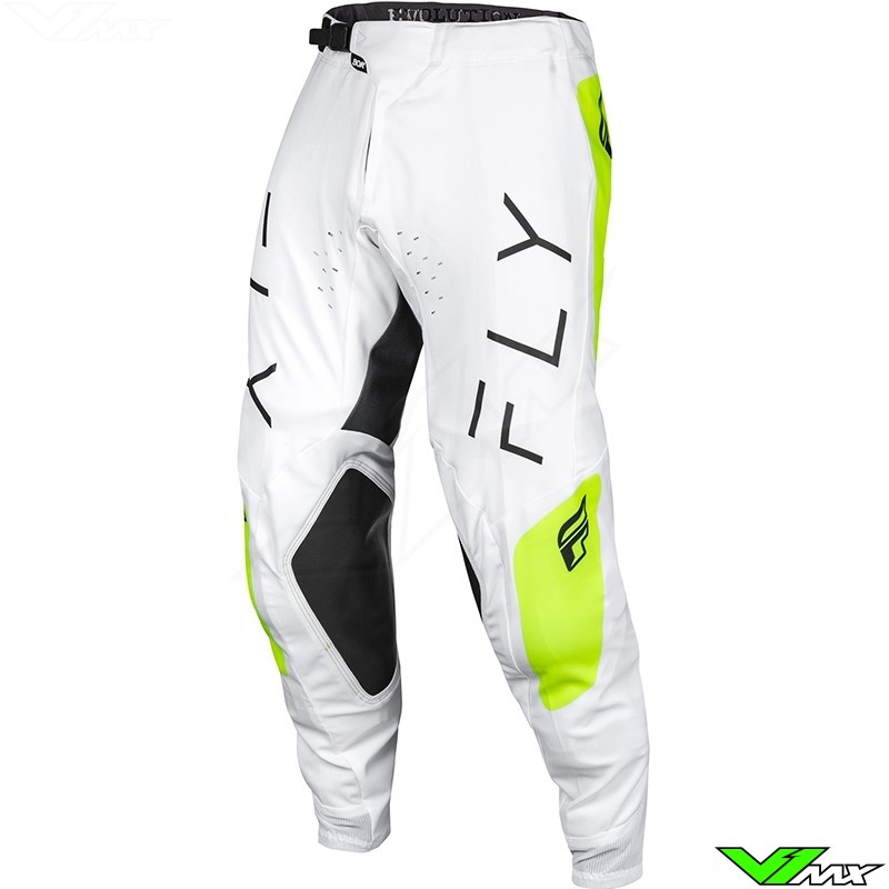 Fly Racing Evolution 2024 Motocross Pants - White / Fluo Yellow