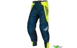 Fly Racing F-16 2024 Crossbroek - Navy / Fluo Geel