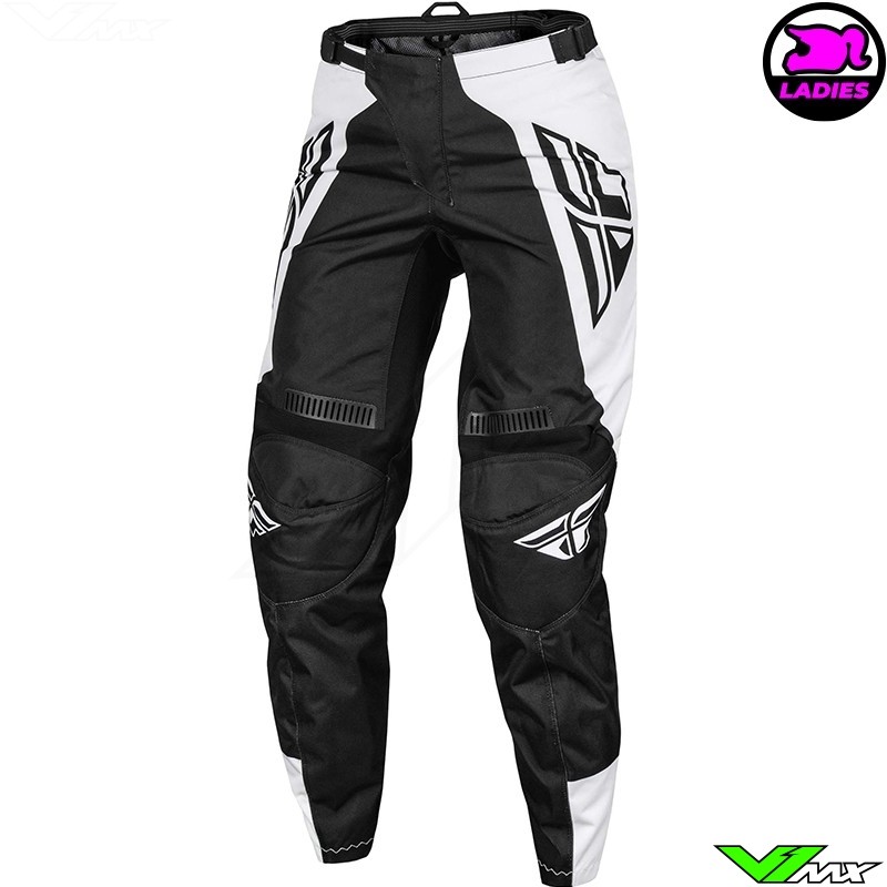 Fly Racing F-16 2024 Women Motocross Pants - Black / White