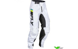 Fly Racing Kinetic 2024 Motocross Pants - White / Black / Fluo Yellow