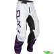 Fly Racing Kinetic 2024 Motocross Pants - Deep Purple / White / Fluo Yellow