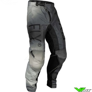 Fly Racing Kinetic BOA 2024 Kinder Crossbroek - Zwart / Licht grijs