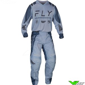 Fly Racing F-16 2024 Motocross Gear Combo - Artic Grey / Stone