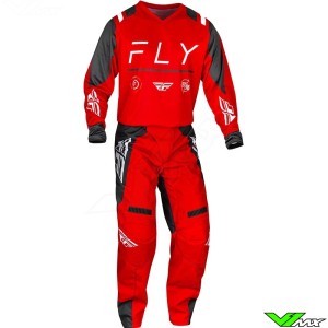 Fly Racing F-16 2024 Motocross Gear Combo - Red / Charcoal