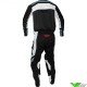 Fly Racing Lite 2024 Motocross Gear Combo - Black / White / Denim Grey