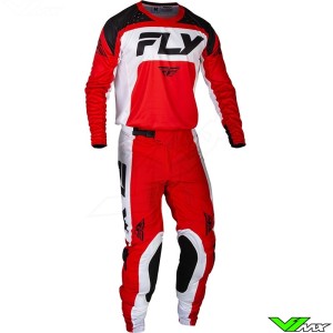 Fly Racing Lite 2024 Motocross Gear Combo - Red / White / Black