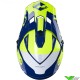 Kenny Track Motocross Helmet - Navy / Fluo Yellow