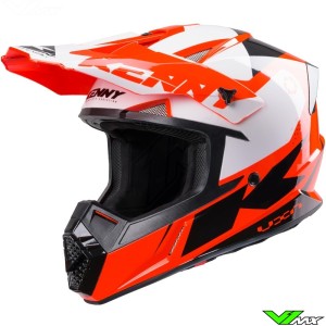 Kenny Track Motocross Helmet - Fluo Red Orange