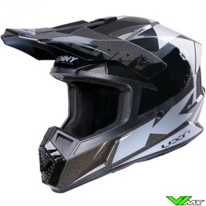 Kenny Track Youth Motocross Helmet - Black / Diamond Glitters