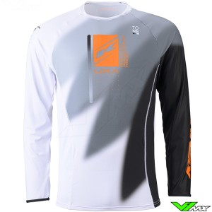 Kenny Titanium Tones 2024 Motocross Jersey - White / Grey / Orange
