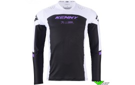 Kenny Performance Solid 2024 Cross shirt - Zwart / Paars