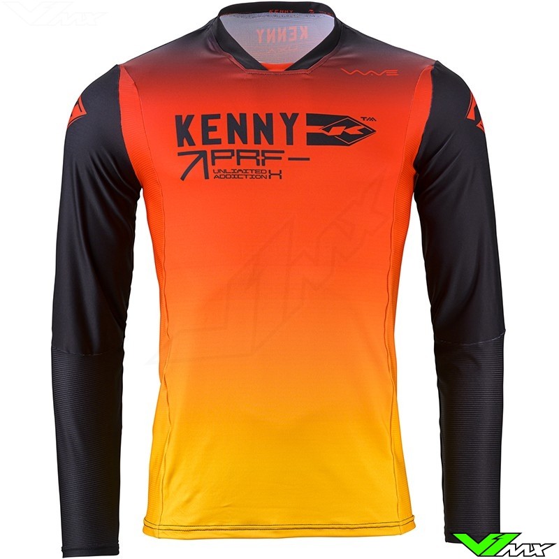 Kenny Performance Wave 2024 Cross shirt - Oranje / Rood / Geel