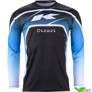 Kenny Track Focus 2024 Motocross Jersey - Black / White / Blue