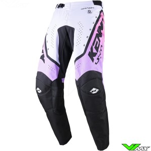 Kenny Track Focus 2024 Motocross Pants - White / Pink