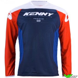 Kenny Track Force 2024 Cross shirt - Rood / Blauw