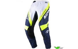 Kenny Track Force 2024 Motocross Pants - Navy / White / Fluo Yellow