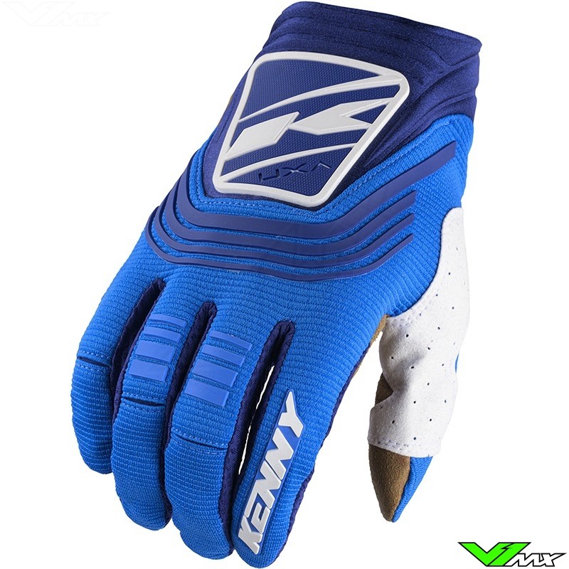 Kenny Titanium Motocross Gloves - Blue
