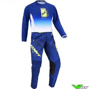 Kenny Titanium Premium 2024 Motocross Gear Combo - Navy / Fluo Yellow