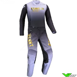 Kenny Performance Wave 2024 Motocross Gear Combo - Grey / Gold