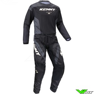 Kenny Track Force 2024 Motocross Gear Combo - Black / Grey