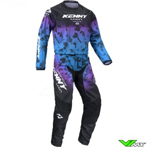 Kenny Track Force 2024 Motocross Gear Combo - Dye Purple