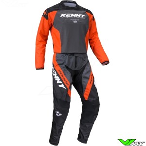 Kenny Track Force 2024 Youth Motocross Gear Combo - Orange